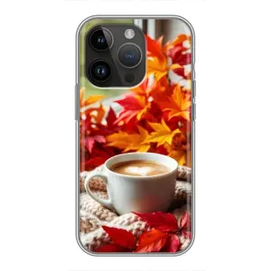 Чехол с уникальным дизайном «Осень с кофе» для iPhone 14 Pro