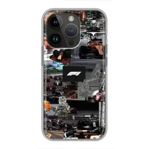 Чехол Формула1 на iPhone 14 Pro (Гоночный коллаж Ф1)