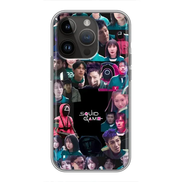 Чохол з принтом «Колаж Гра кальмара» для iPhone 14 Pro Чохол з принтом «Колаж Гра кальмара» для iPhone 14 Pro
