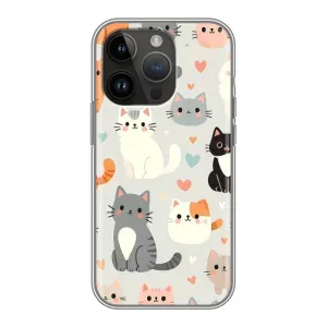 Чохол з малюнком кіт на iPhone 14 Pro (Колаж котів)