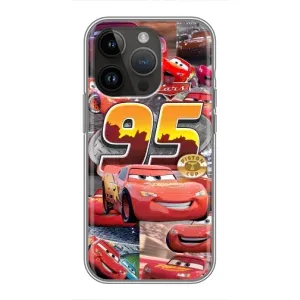 Силиконовый чехол Маквин для iPhone 14 Pro (Коллаж Молния Маквин)