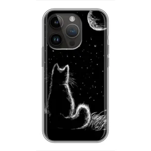 Чехол с принтом для iPhone 14 Pro (AlphaPrint) Модные коты