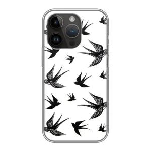 Чохол з пташками на iPhone 14 Pro (VPrint) (Ластівки)