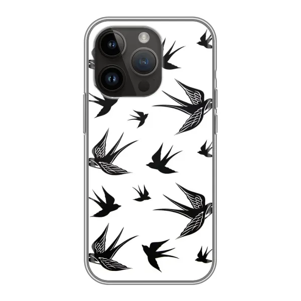 Чохол з принтом «Ластівки» для iPhone 14 Pro