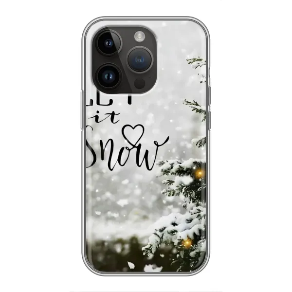 Чехол с принтом «Let it snow» для iPhone 14 Pro