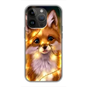 Чохли з картинкою Лисичка для iPhone 14 Pro (VPrint) (Лисичка в гірляндах)