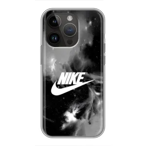Чехол для iPhone 14 Pro - с принтом Найк (AlphaPrint) (Лого Найк)