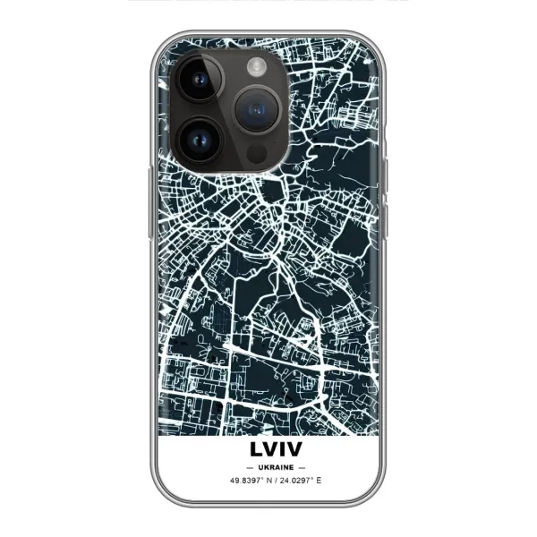 Чехол с принтом «Львов» для iPhone 14 Pro