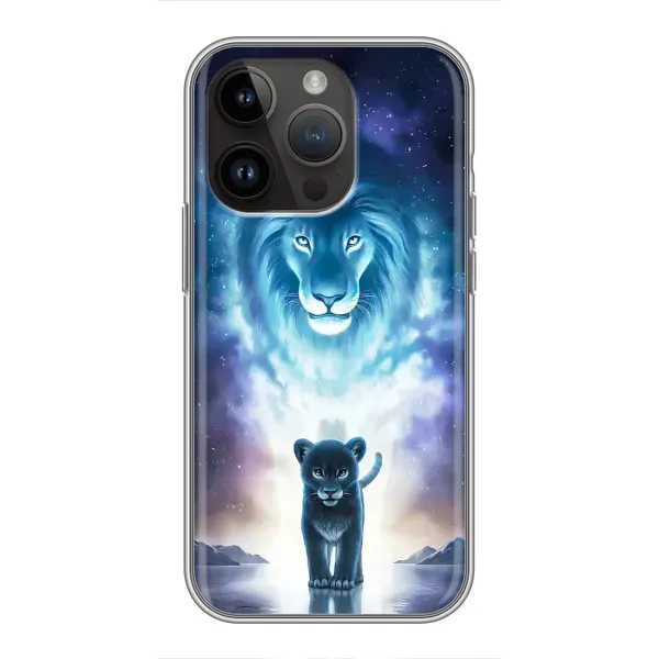 Чехол с принтом «Маленький лев» для iPhone 14 Pro