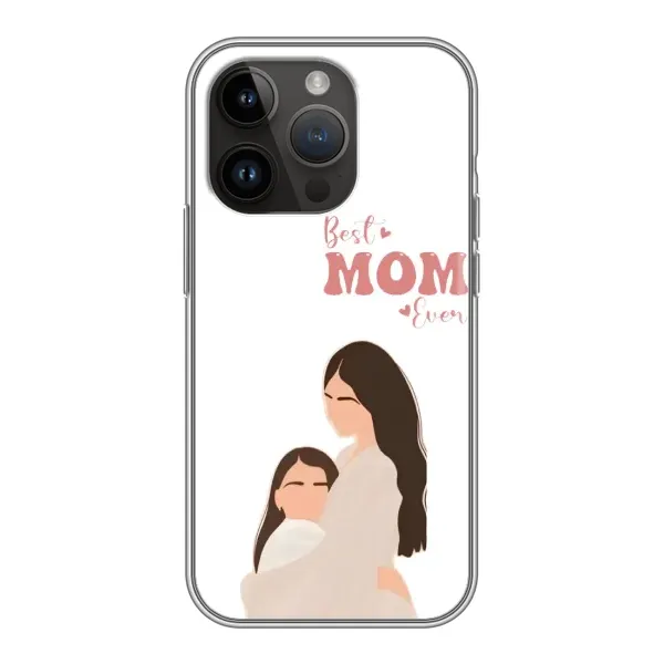 Чехол с принтом «Мама и дочка» для iPhone 14 Pro