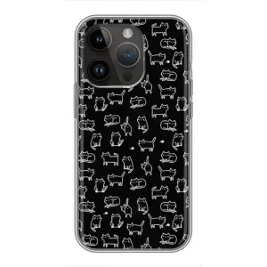 Чохол з принтом для iPhone 14 Pro (AlphaPrint) Модні коти (Маленькі котики)