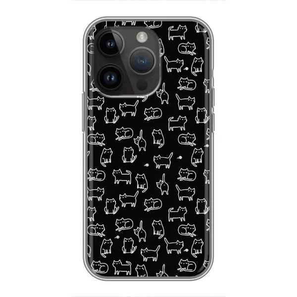 Чехол с принтом «Меленькие котики» для iPhone 14 Pro