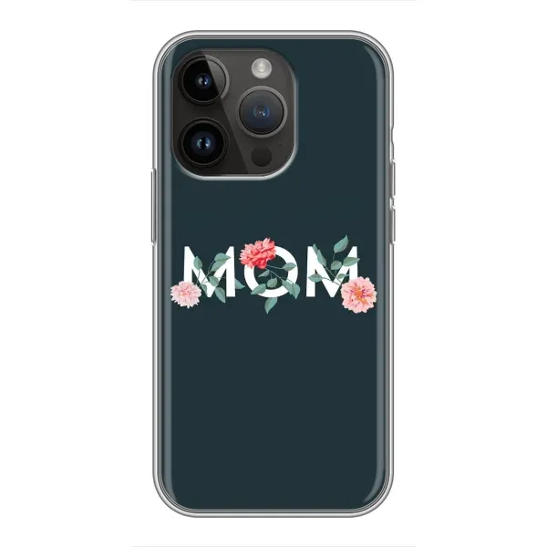 Чехол с принтом «Mom дизайн» для iPhone 14 Pro