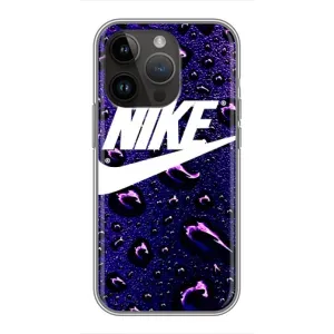 Чехол для iPhone 14 Pro - с принтом Найк (AlphaPrint) (Найк принт)