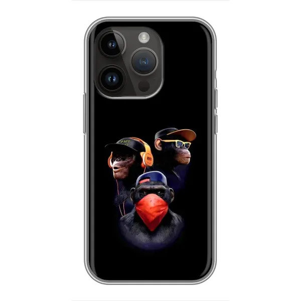 Чохол з принтом «Три мавпи» для iPhone 14 Pro Чохол з принтом «Три мавпи» для iPhone 14 Pro