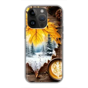 Чехол с принтом «Осенне-зимний кофе» для iPhone 14 Pro