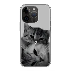 Чохол з малюнком кіт на iPhone 14 Pro (Пара котів)