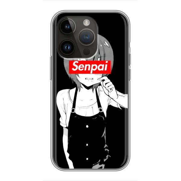 Чехол с принтом «Senpai» для iPhone 14 Pro