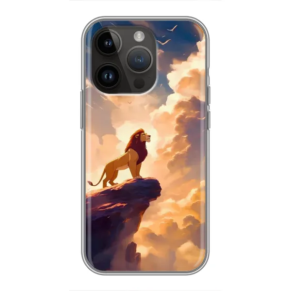 Чехол с принтом «Симба на скале» для iPhone 14 Pro