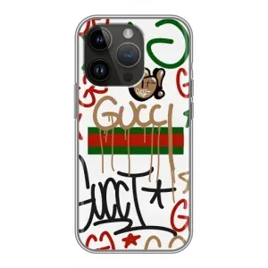 Бренднові Чохли для iPhone 14 Pro - (PREMIUMPrint) (Стиль GUUCI)