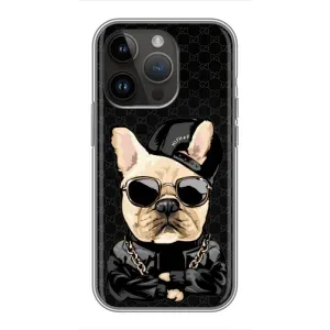 Чохол з принтом «Стильна собака» для iPhone 14 Pro