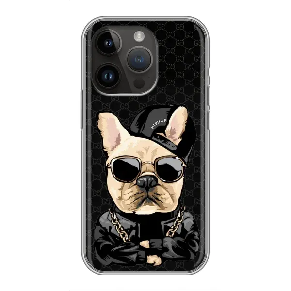 Чохол з принтом «Стильна собака» для iPhone 14 Pro