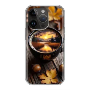 Чехол с принтом «Темный кофе» для iPhone 14 Pro
