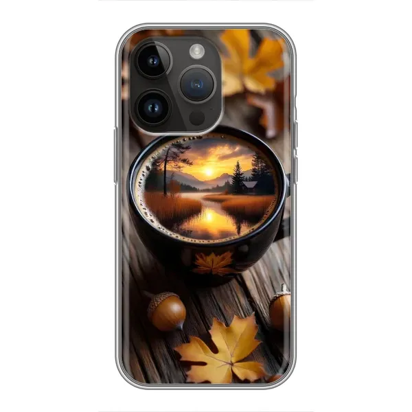 Чехол с принтом «Темный кофе» для iPhone 14 Pro