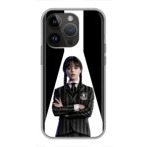 Чехлы Венсдей на iPhone 14 Pro Уэнсдей (AlphaPrint) (W-Wednesday)