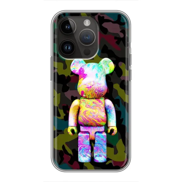 Чохол з принтом «Яскравий Bearbrick» для iPhone 14 Pro