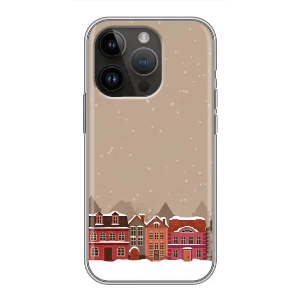 Чехол с принтом «Зимний город» для iPhone 14 Pro