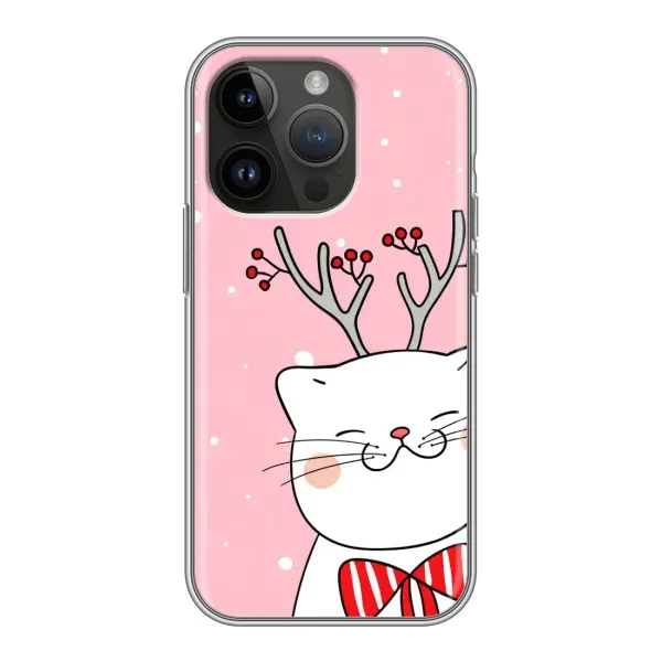 Чехол с принтом «Зимний кот» для iPhone 14 Pro Чехол с принтом «Зимний кот» для iPhone 14 Pro