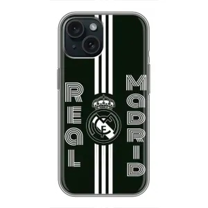 ФК Реал Мадрид чохли для iPhone 14 (AlphaPrint) (чорно білий Реал)
