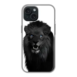Чохли з картинкою животних iPhone 14 (Чорний ЛЕВ)