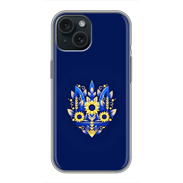 Чехол с принтом «Цветочный Герб» для iPhone 14