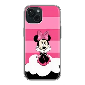 Міккі Маус чохол для iPhone 14 (AlphaPrint - Мультяшні) (Дівчинка Maus)