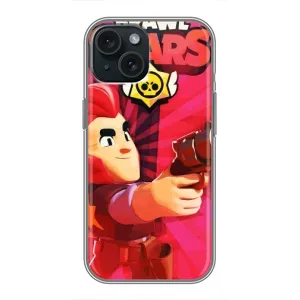 Чехол для iPhone 14 Бравл Старс (VPrint) (Дуелянт Кольт)