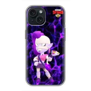 Чехлы Brawl Stars для iPhone 14 (AlphaPrint) (Емз Бравл Старс)