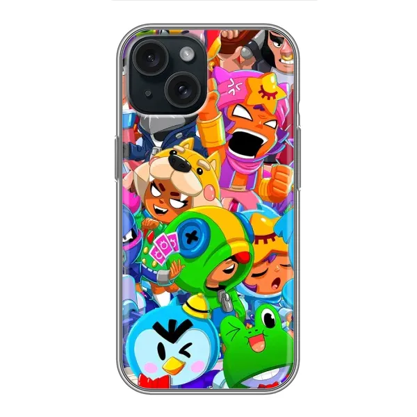 Чехол с принтом «герои Бравл Старс» для iPhone 14