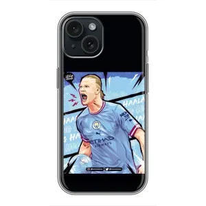 Чохли з футболістом Ерлінг Холанд для iPhone 14 (AlphaPrint) (гол Ерлінг Холанд)