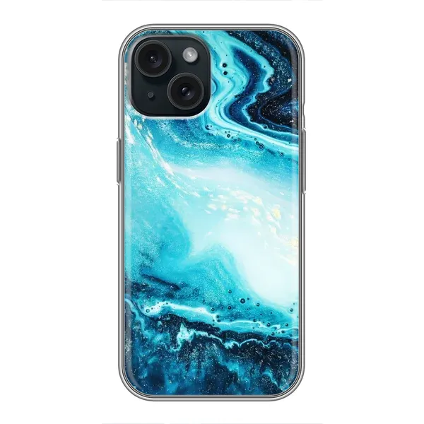 Чехол с принтом «Голубой мрамор» для iPhone 14