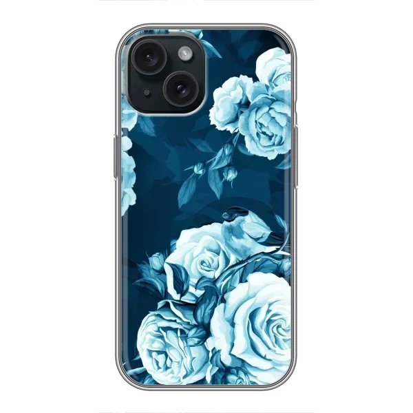 Чехол с принтом «Голубые Бутоны» для iPhone 14