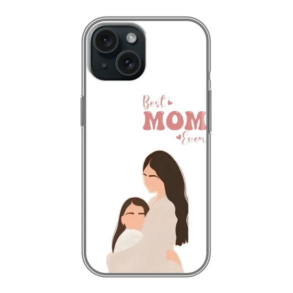 Чехол с принтом «Мама и дочка» для iPhone 14