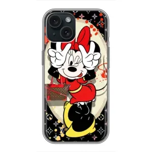 Чохол Disney Mouse iPhone 14 (PREMIUMPrint) (Мінні peace)