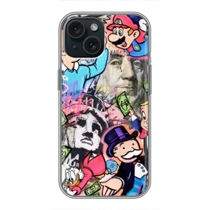 Чохли з крутими принтами для iPhone 14 - (PREMIUMPrint) (Monopoly man)