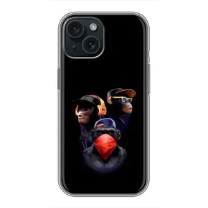 Чохол з Мавпами iPhone 14 - (AlphaPrint) (Три мавпи)