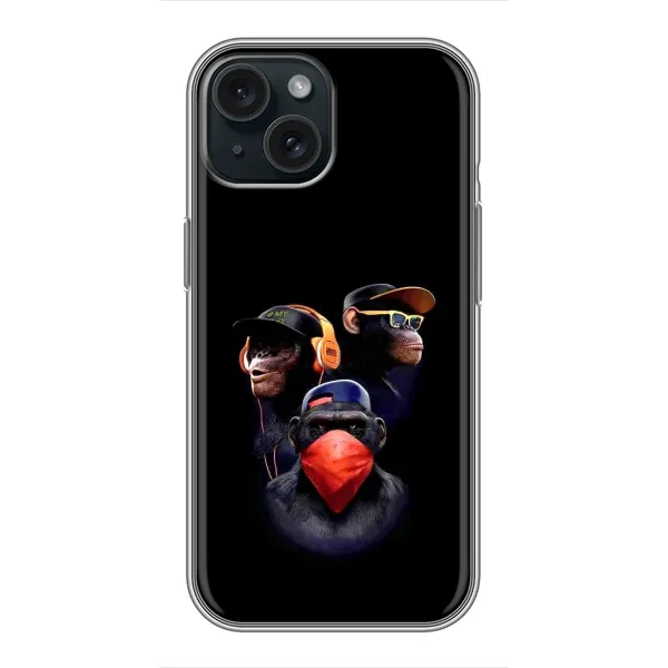 Чохол з принтом «Три мавпи» для iPhone 14