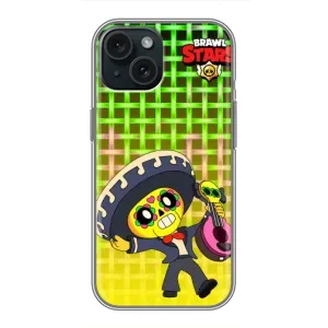Чехлы Brawl Stars для iPhone 14 (AlphaPrint) (Поко в самбреро)