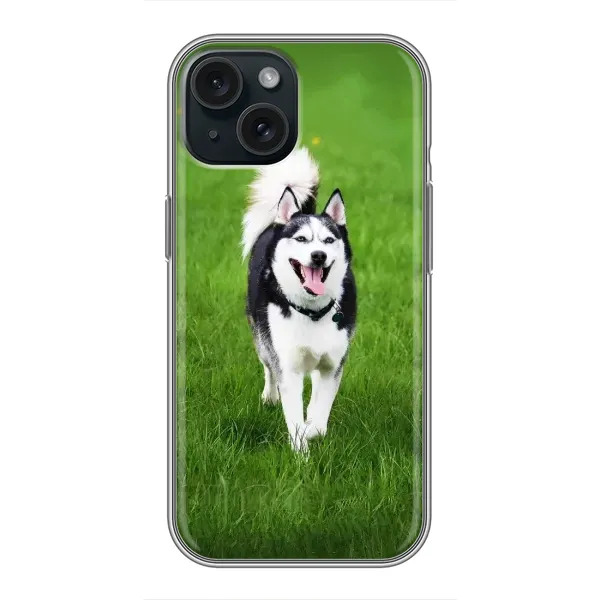Чехол с принтом «Радостный Хаски» для iPhone 14