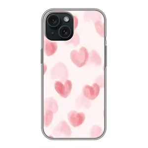 Чехол с розовым рисунком для iPhone 14